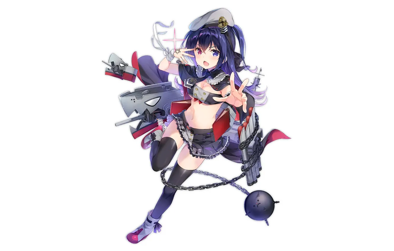 Photo wallpaper girl, sexy, long hair, boobs, anime, beautiful, breasts, attractive