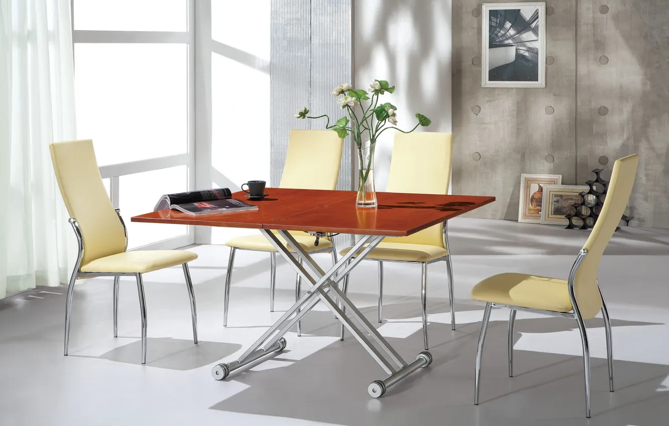 Photo wallpaper design, style, room, home, interior, dining room