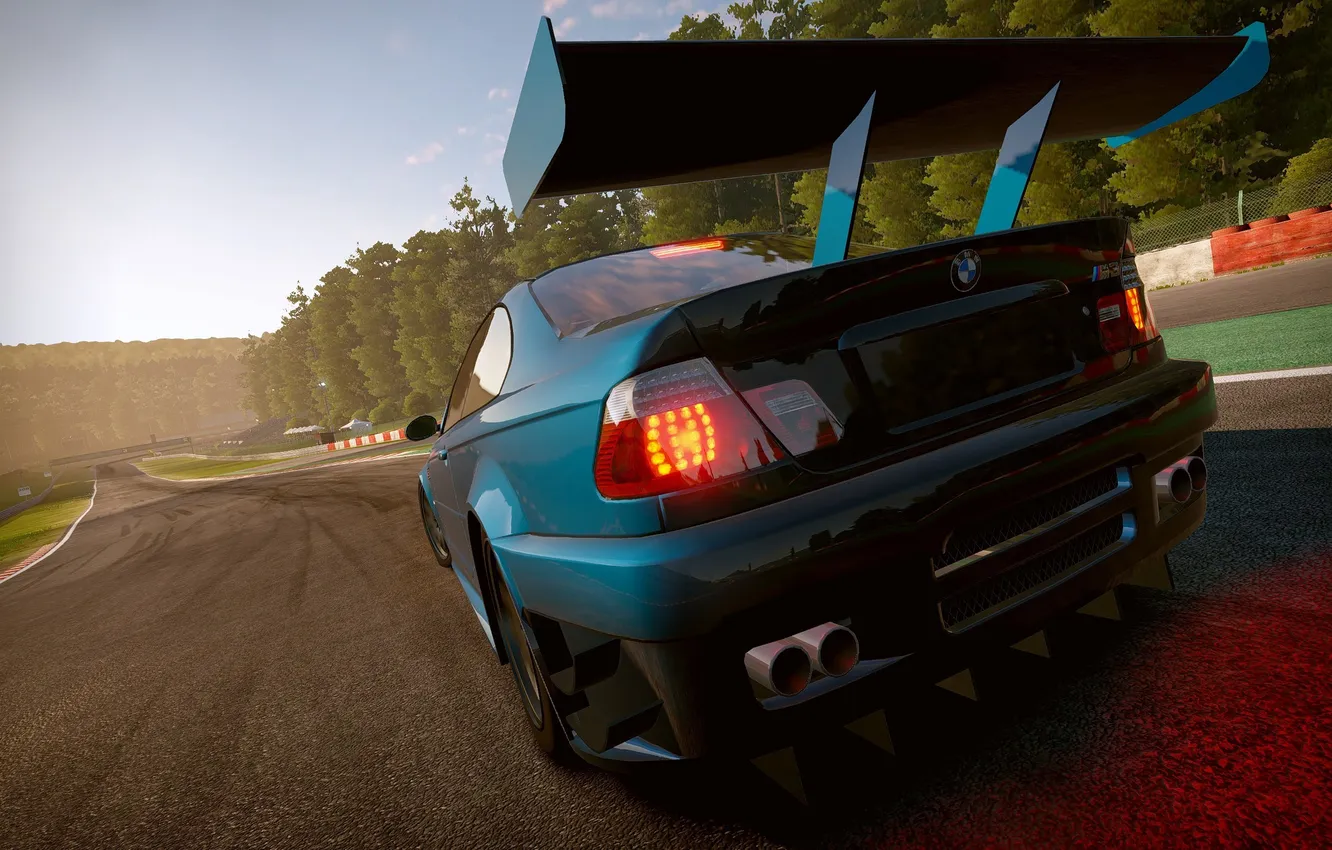 Photo wallpaper race, track, view, bmw m3, Need For Speed Shift 2