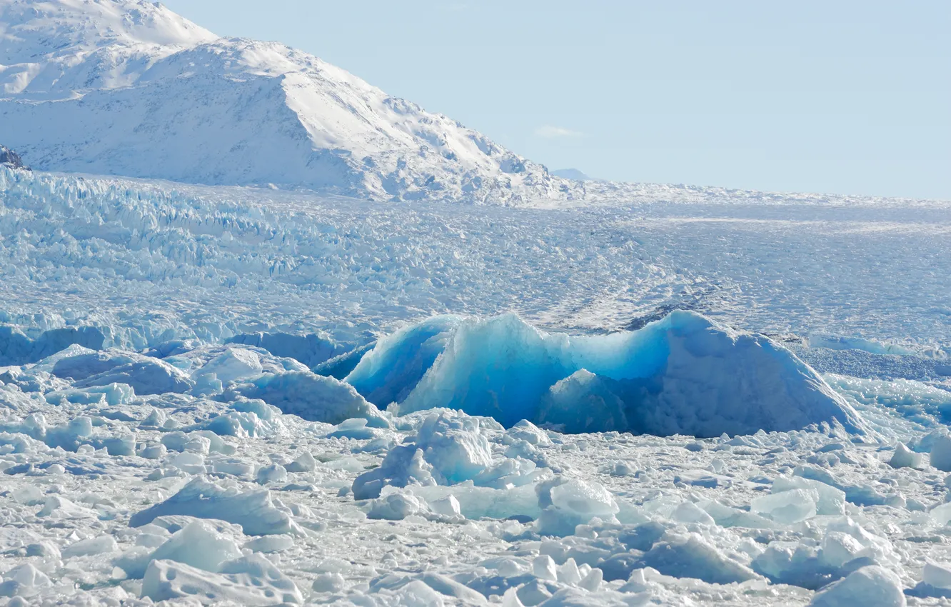 Photo wallpaper cold, ice, snow