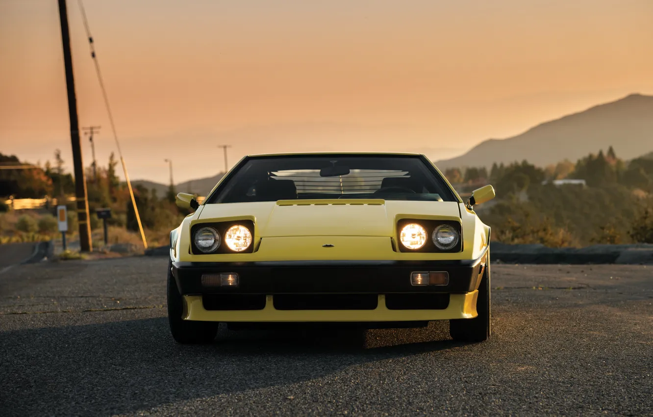 Photo wallpaper Lotus, front, Esprit, headlights, Lotus Esprit