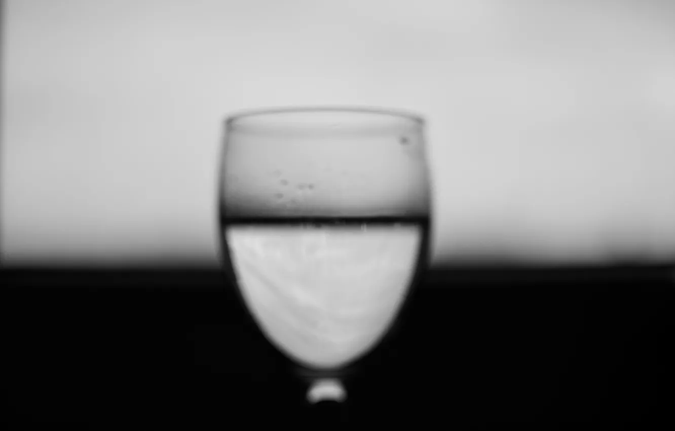 Photo wallpaper macro, dishes, blurry, glass, bokeh