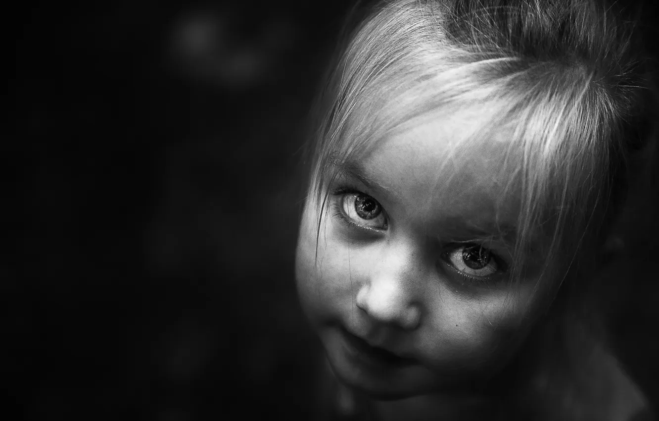 Photo wallpaper look, portrait, girl