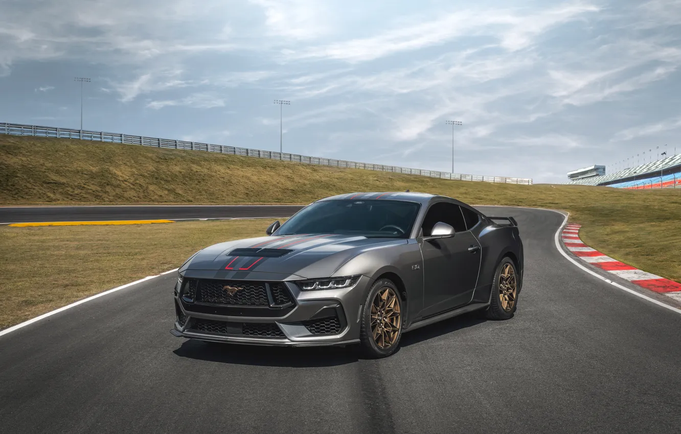 Photo wallpaper clouds, track, Ford, Ford, Brazil, exterior, Limited Edition, Ford Mustang GT