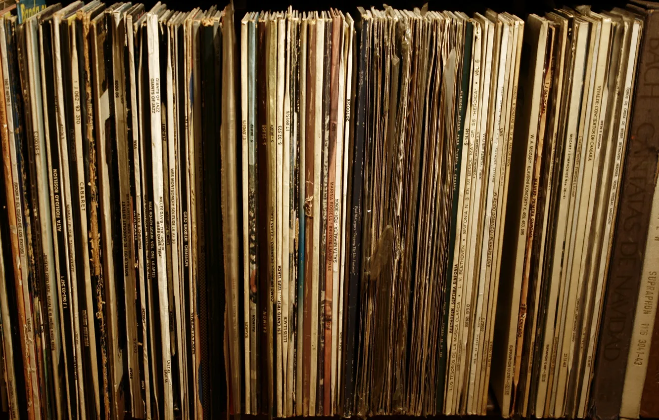 Photo wallpaper Vinyl, Record, albums