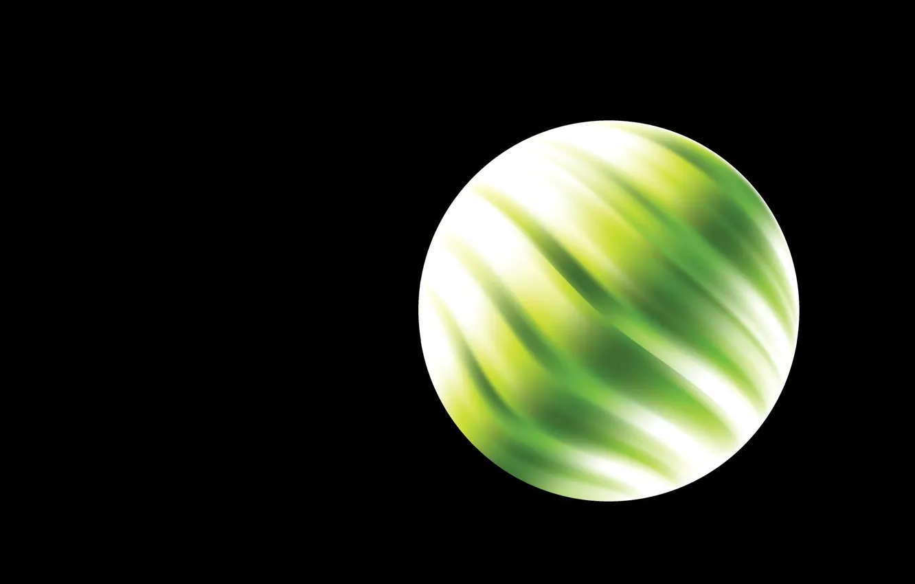 Photo wallpaper circles, balls, planet, art