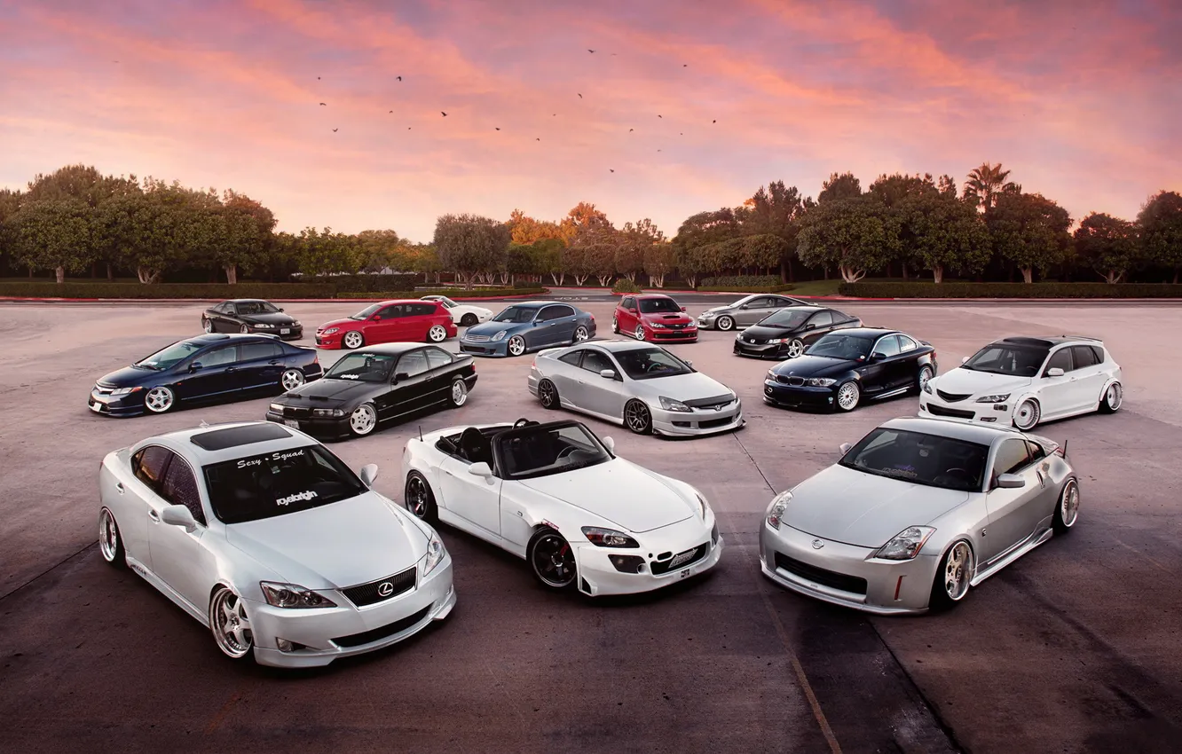 Photo wallpaper tuning, Lexus, Subaru, BMW, Mazda 3, autowalls, Civic, nissan 350z