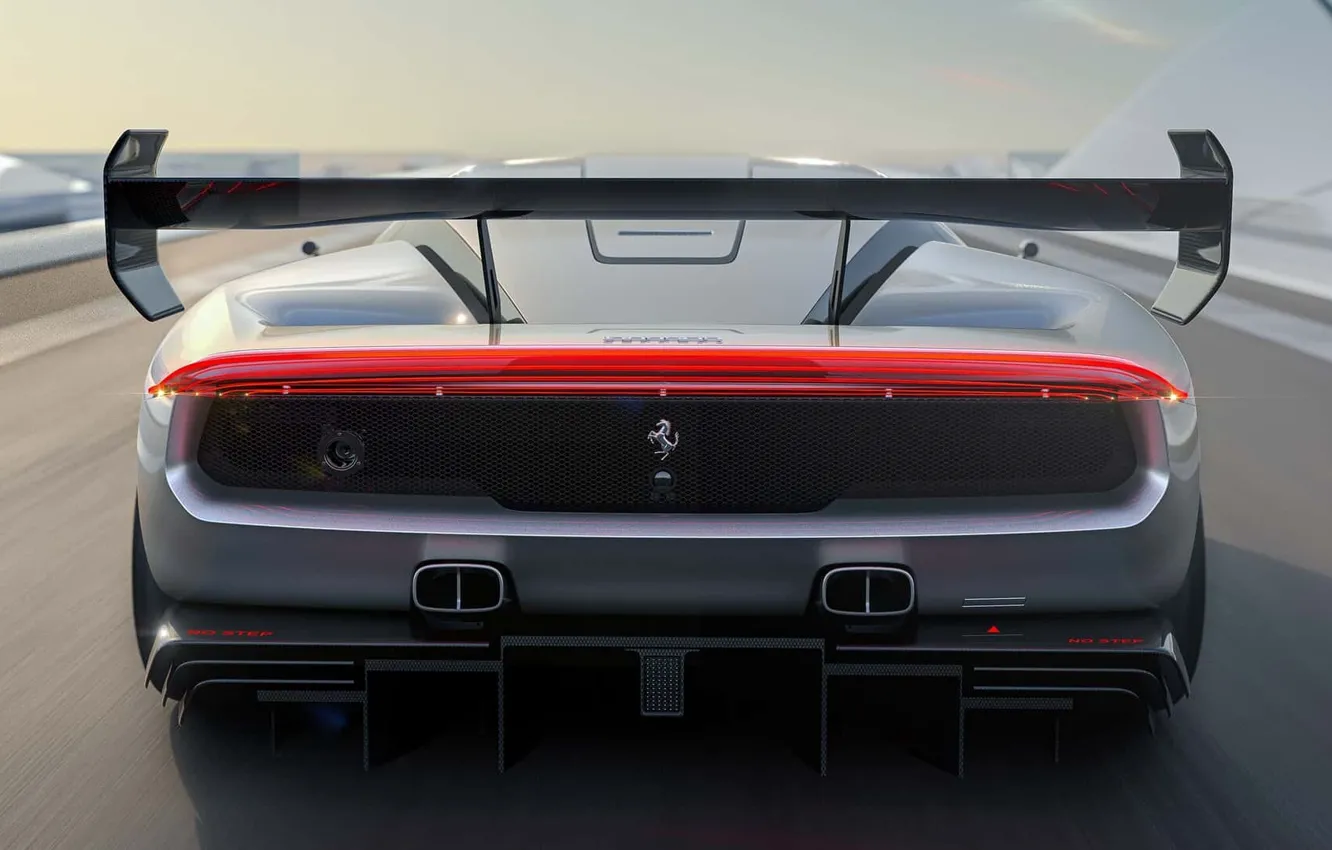 Photo wallpaper Ferrari, sports car, rear view, Ferrari KC23