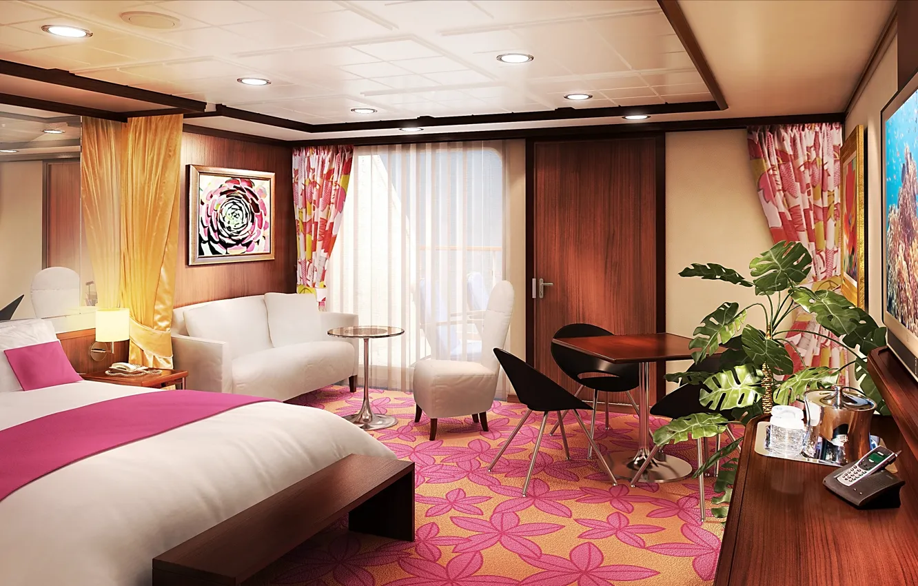 Photo wallpaper design, style, interior, apartment, living room