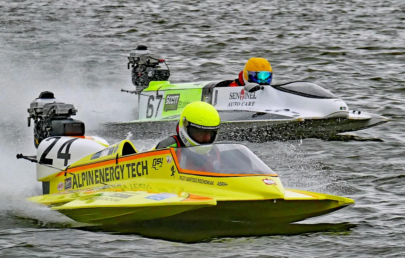 Photo wallpaper race, boat, speed