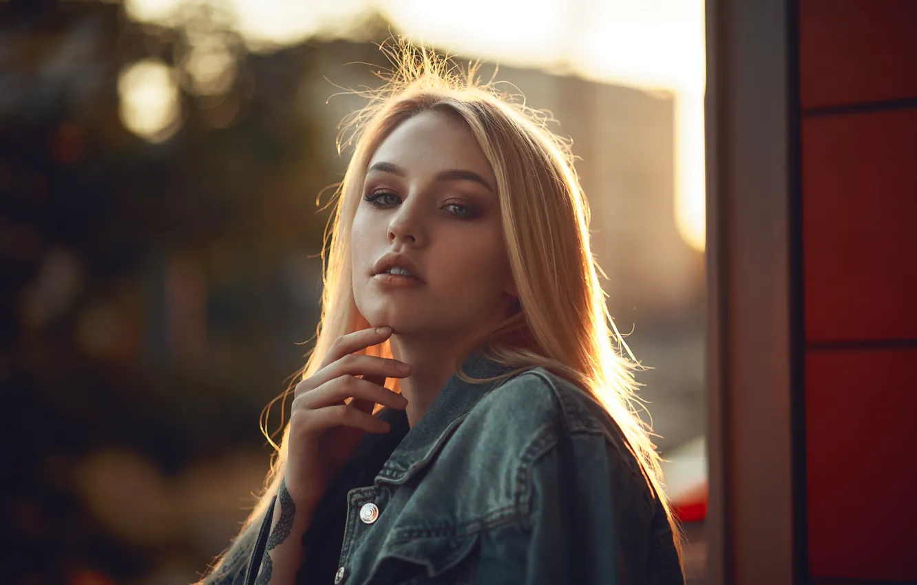 Photo wallpaper look, girl, pose, Nikita Bushuev