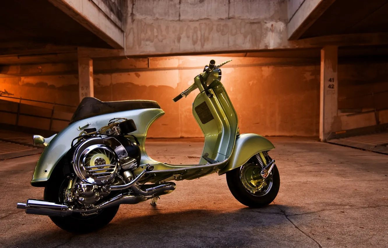 Photo wallpaper background, motorcycle, vespa