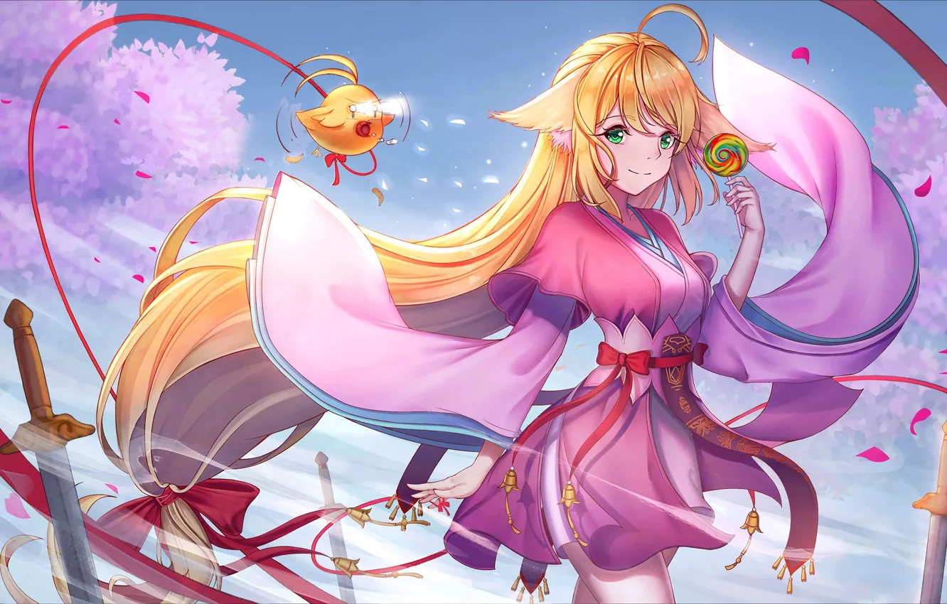 Photo wallpaper look, girl, anime, art, Fox Spirit Matchmaker