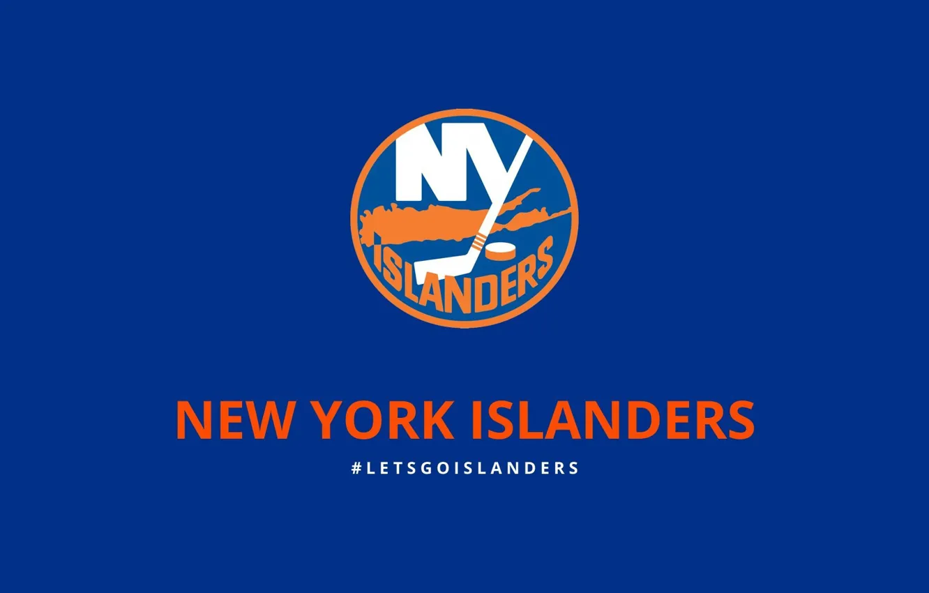 Photo wallpaper logo, hockey, NHL, New York Islanders, New York Islanders