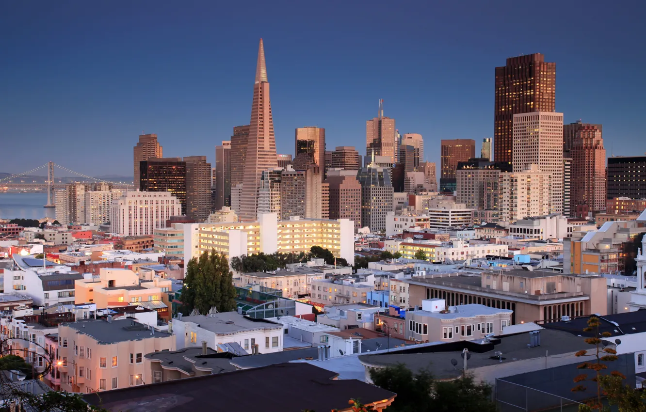Photo wallpaper the city, home, skyscrapers, San Francisco, USA
