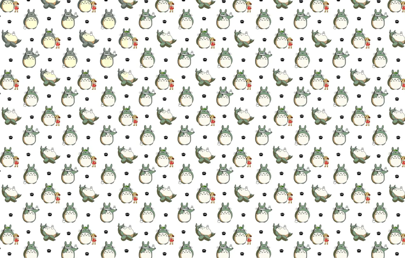 Photo wallpaper background, texture, anime, art, my neighbor Totoro