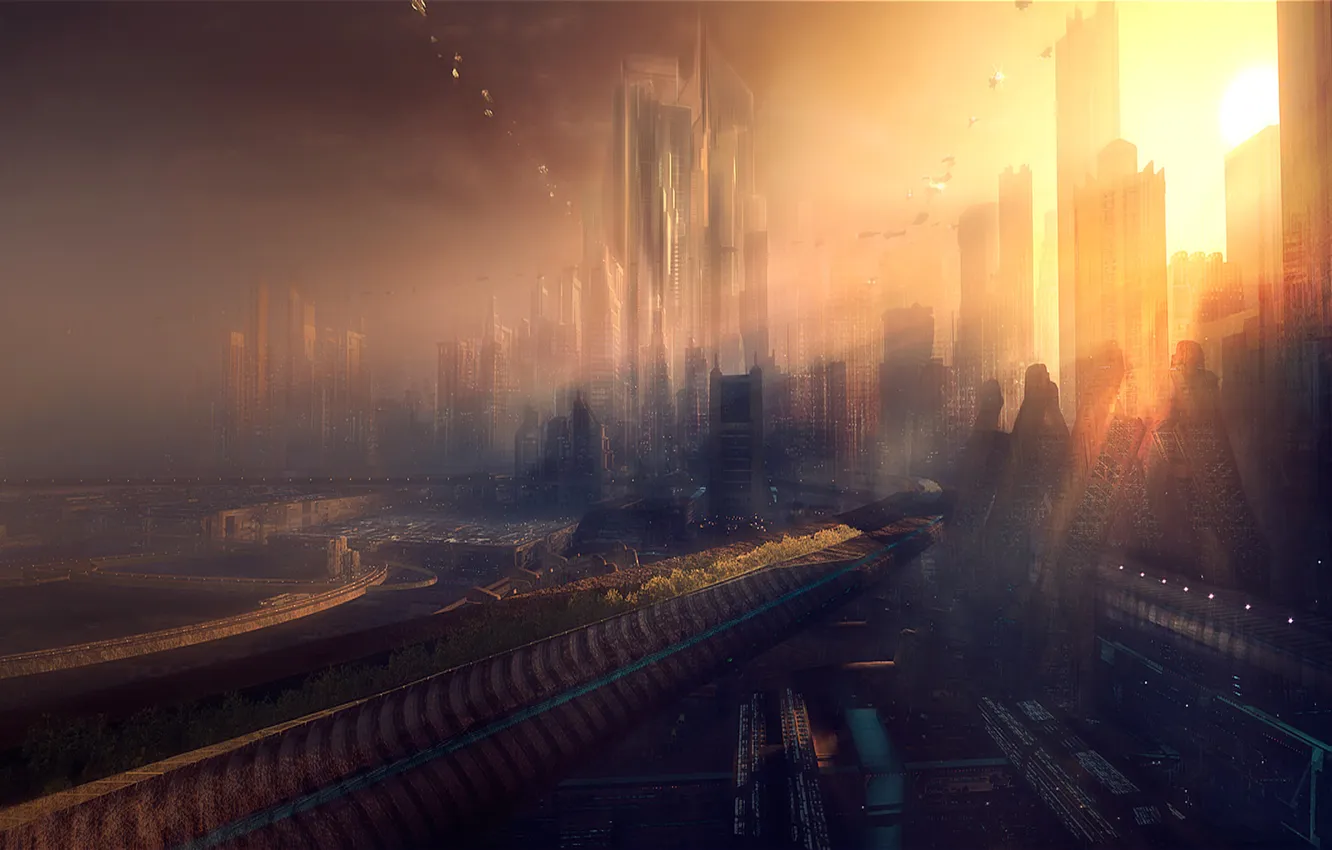 Photo wallpaper the city, tsyvilizatsyya, 2510