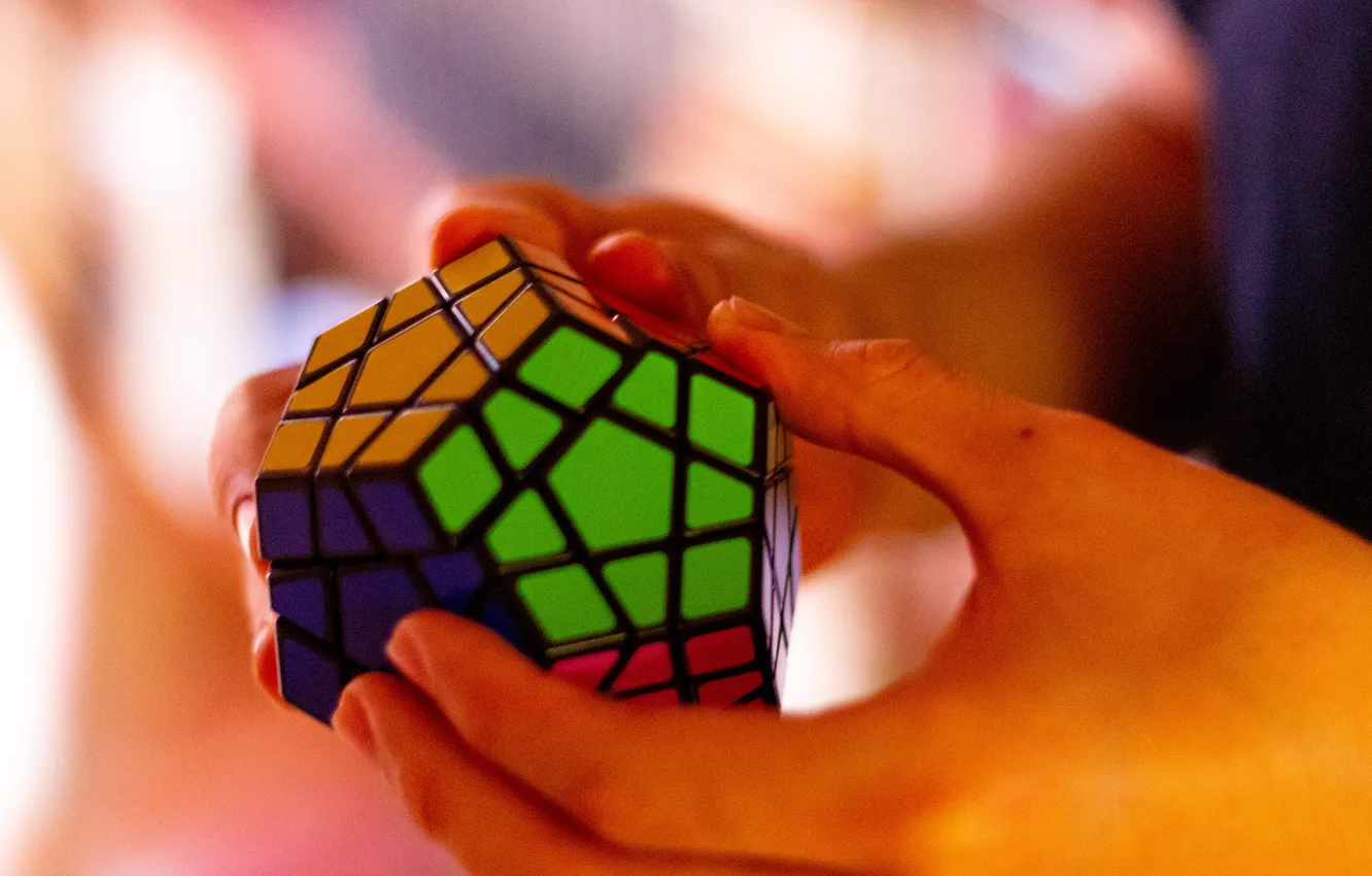 Photo wallpaper colors, rubik, cube, complication