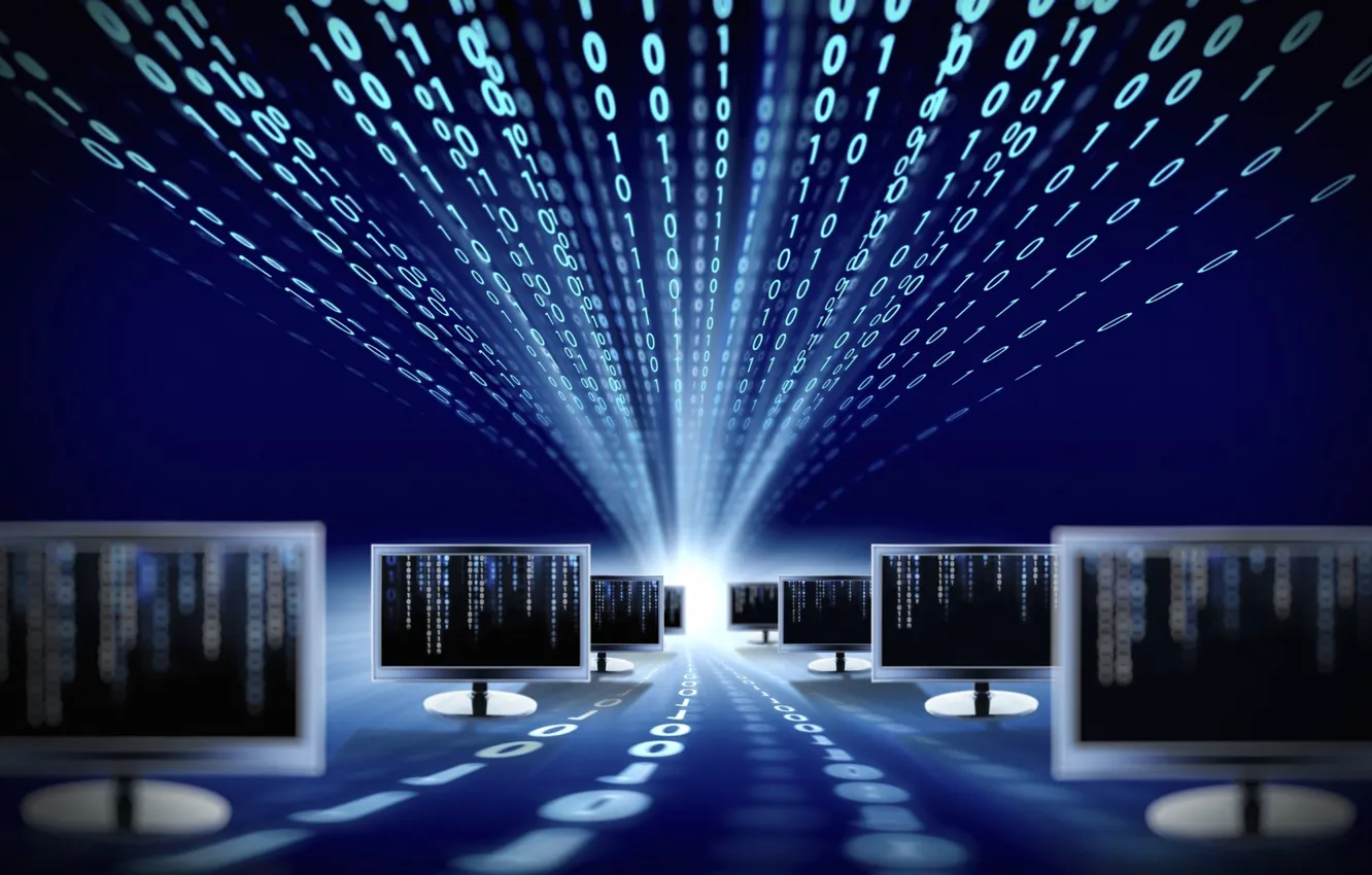 Photo wallpaper technology, monitor, hi-tech