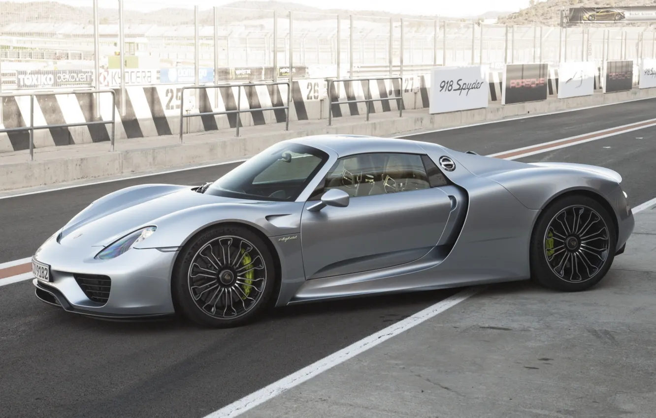 Photo wallpaper background, Porsche, supercar, Porsche, Spyder, 918, the front, Spider