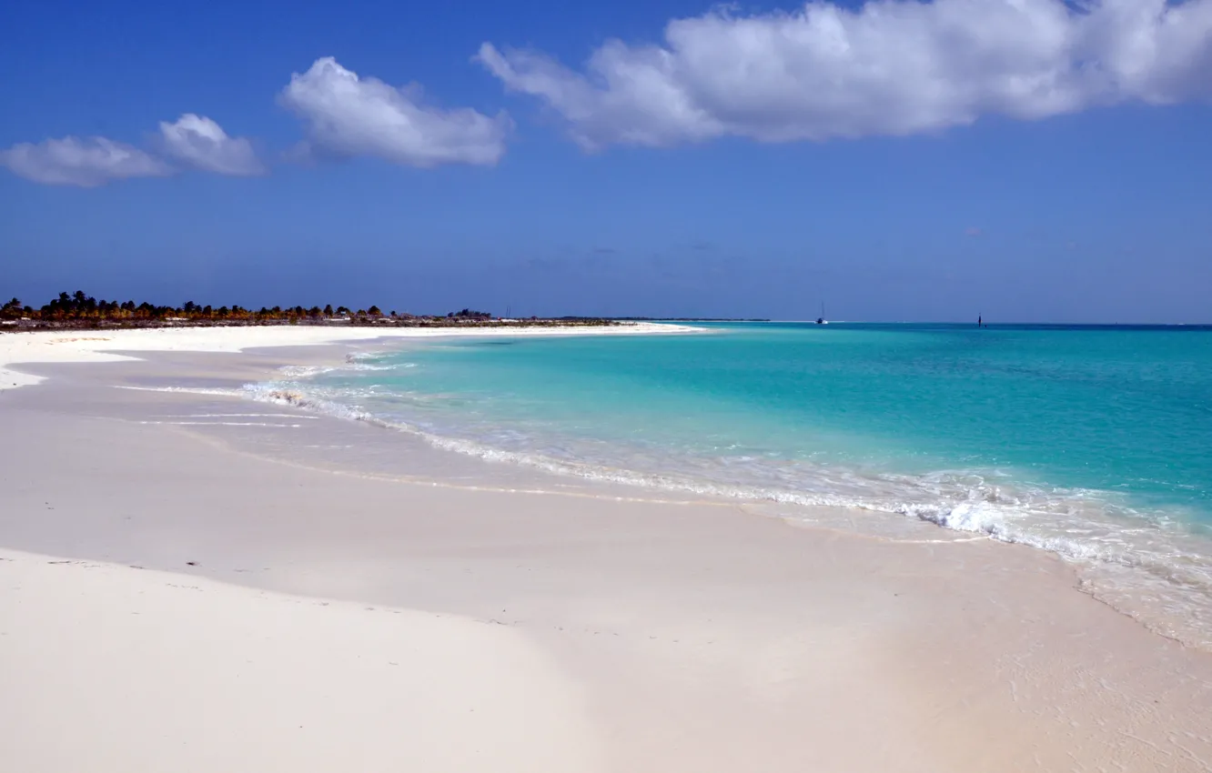 Photo wallpaper sand, sea, summer, water, nature, Caribbean, the ocean.landscape