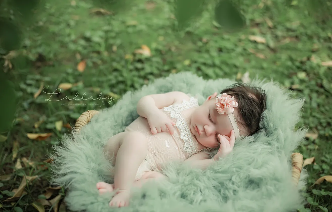 Photo wallpaper nature, children, background