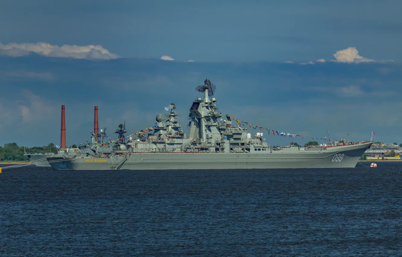 Photo wallpaper Peter the great, heavy nuclear missile cruiser, Baltika 2017