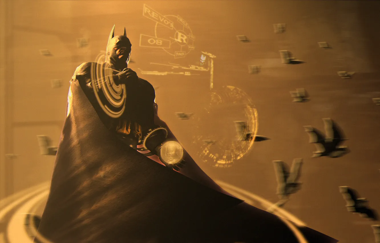 Photo wallpaper hero, costume, bats, Batman, DC Comics