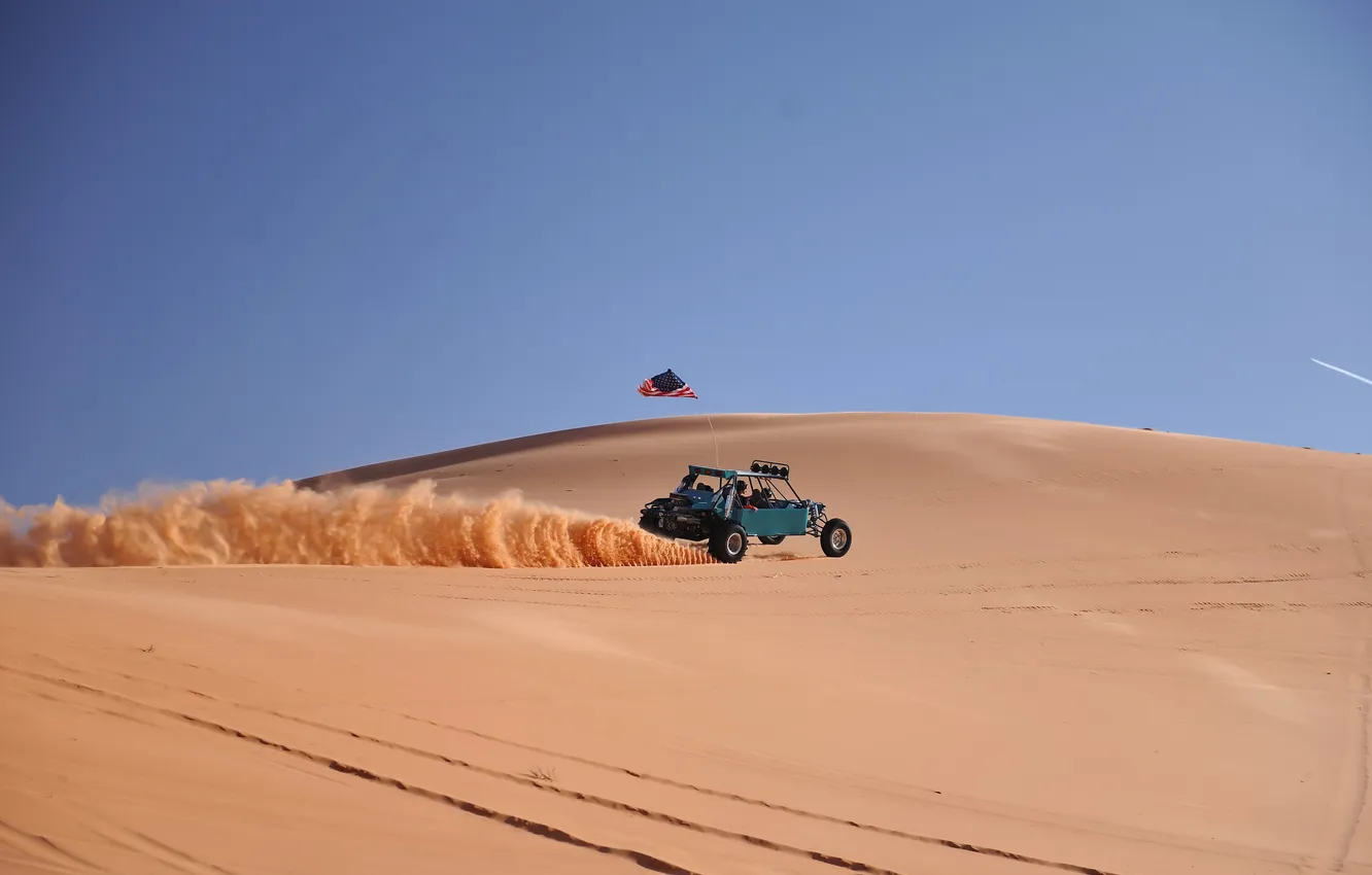 Photo wallpaper landscape, desert, bugs