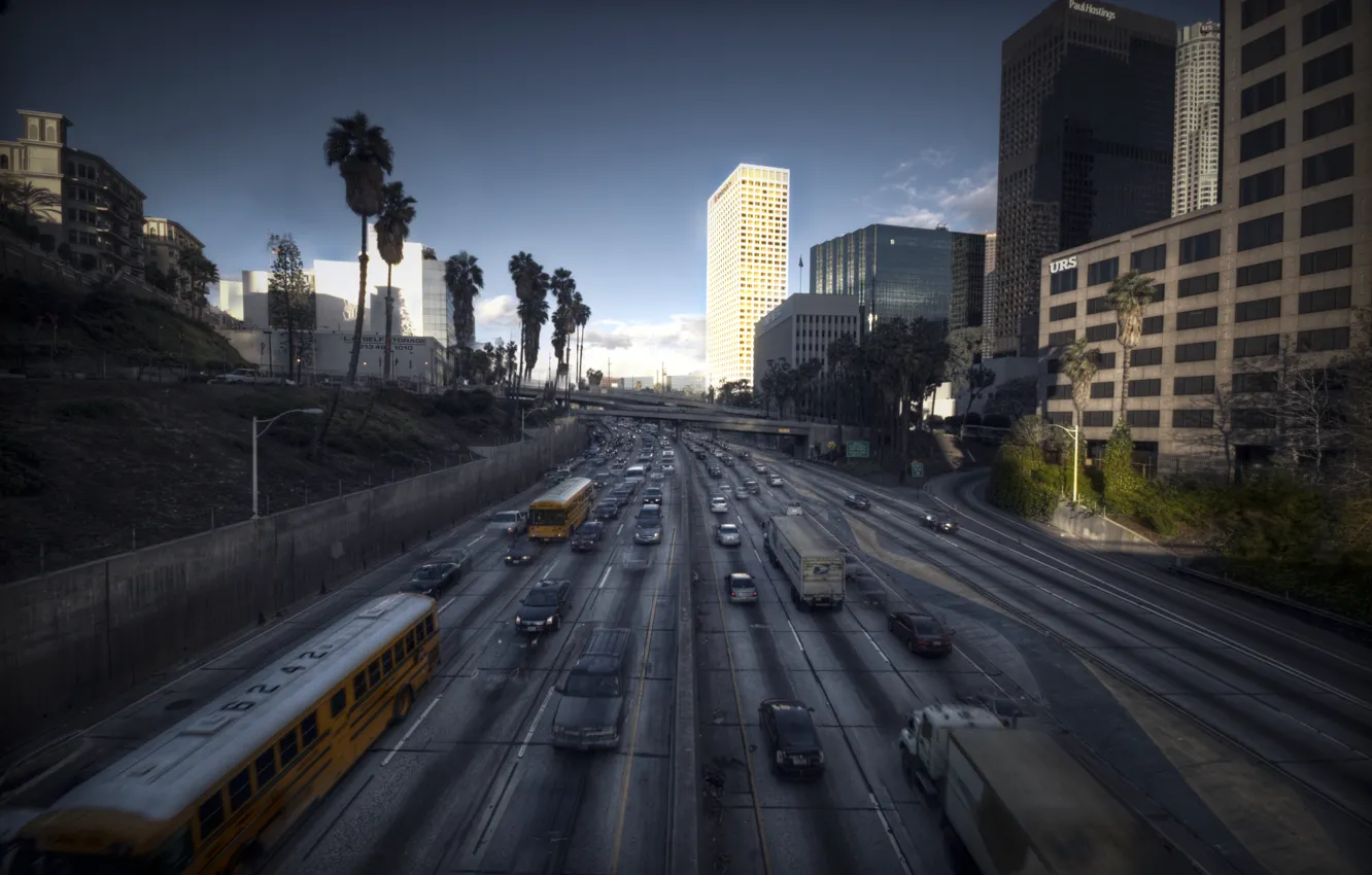 Photo wallpaper landscape, the city, Los Angeles, CA, Los Angeles, L.A., City of Angels