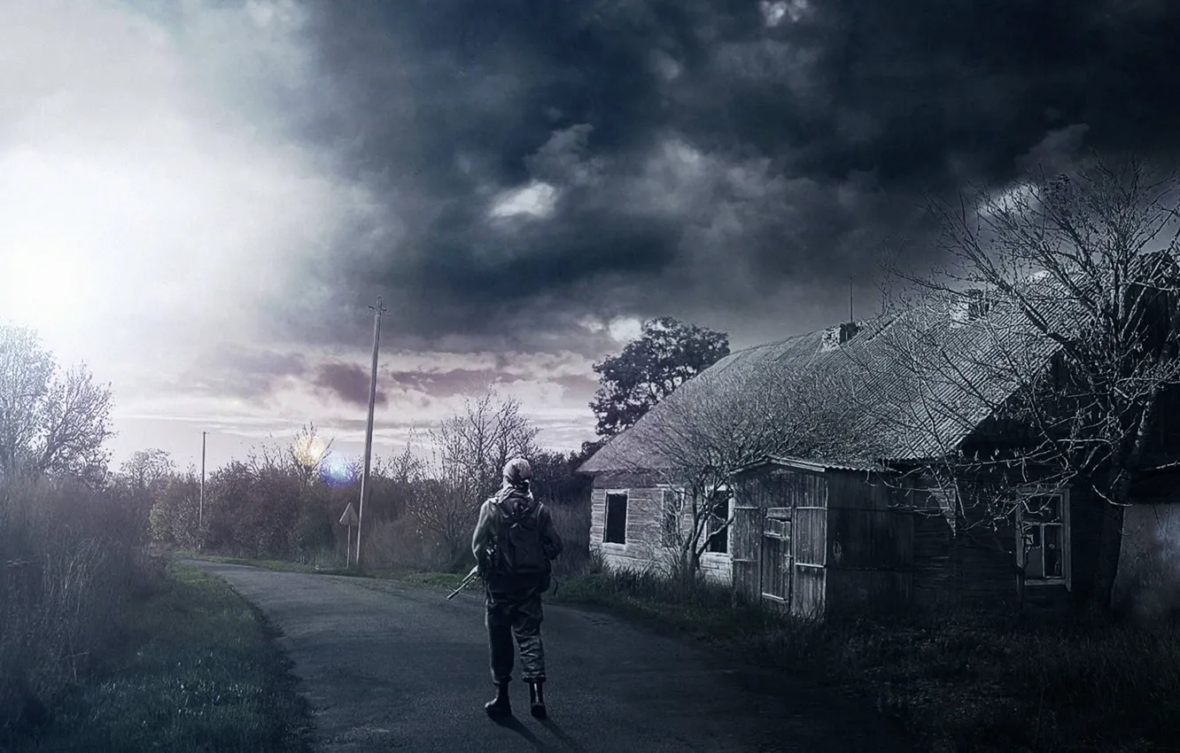 Photo wallpaper Chernobyl, Stalker, Stalker, Pripyat