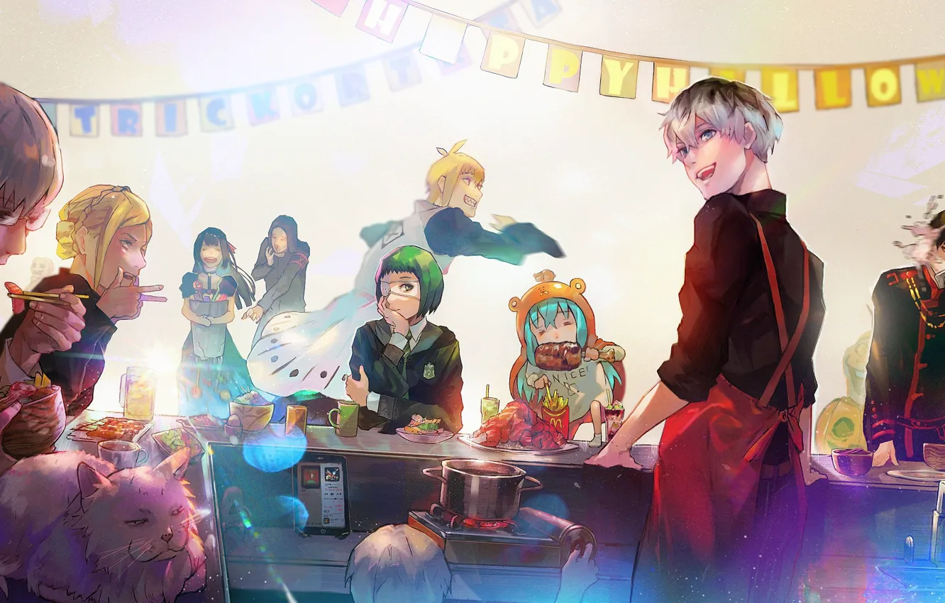 Photo wallpaper holiday, anime, characters, Tokyo Ghoul, Tokyo ghoul