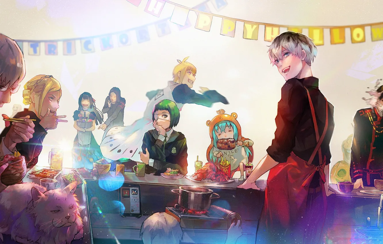 Photo wallpaper holiday, anime, characters, Tokyo Ghoul, Tokyo Ghoul