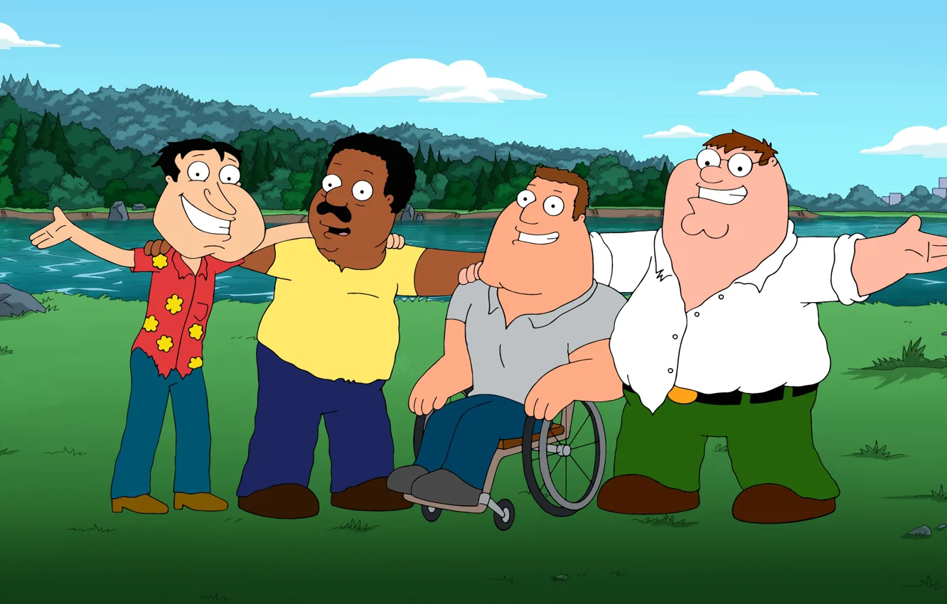 Wallpaper Family guy, Family Guy, Cartoon, Brown, Cleveland, Peter, Joe ...