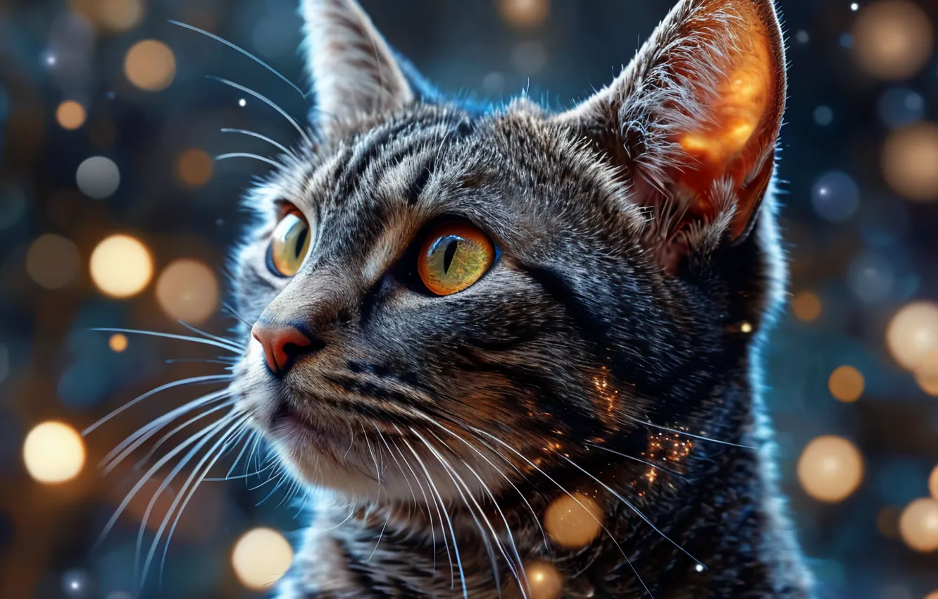 Photo wallpaper cat, cat