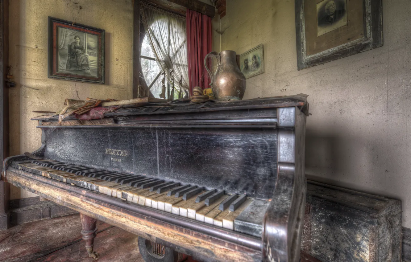 Photo wallpaper music, background, piano
