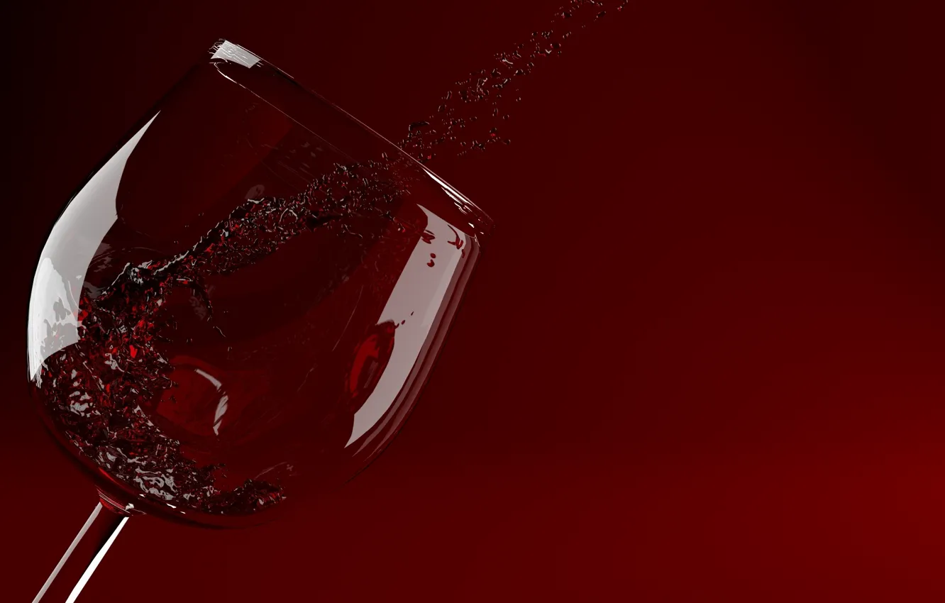 Photo wallpaper glass, wine, red, glass, wine