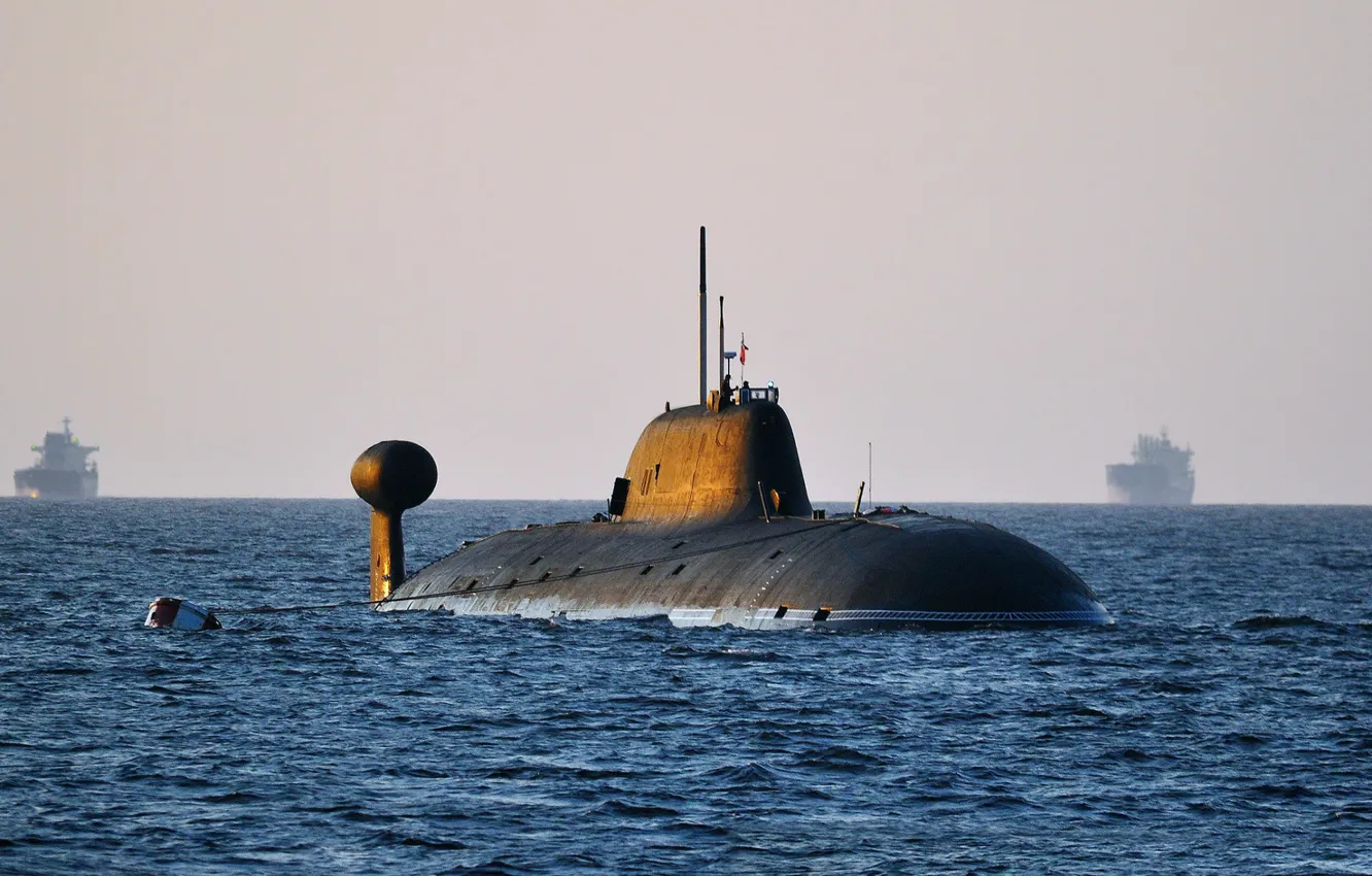 Photo wallpaper boat, underwater, atomic, Boar