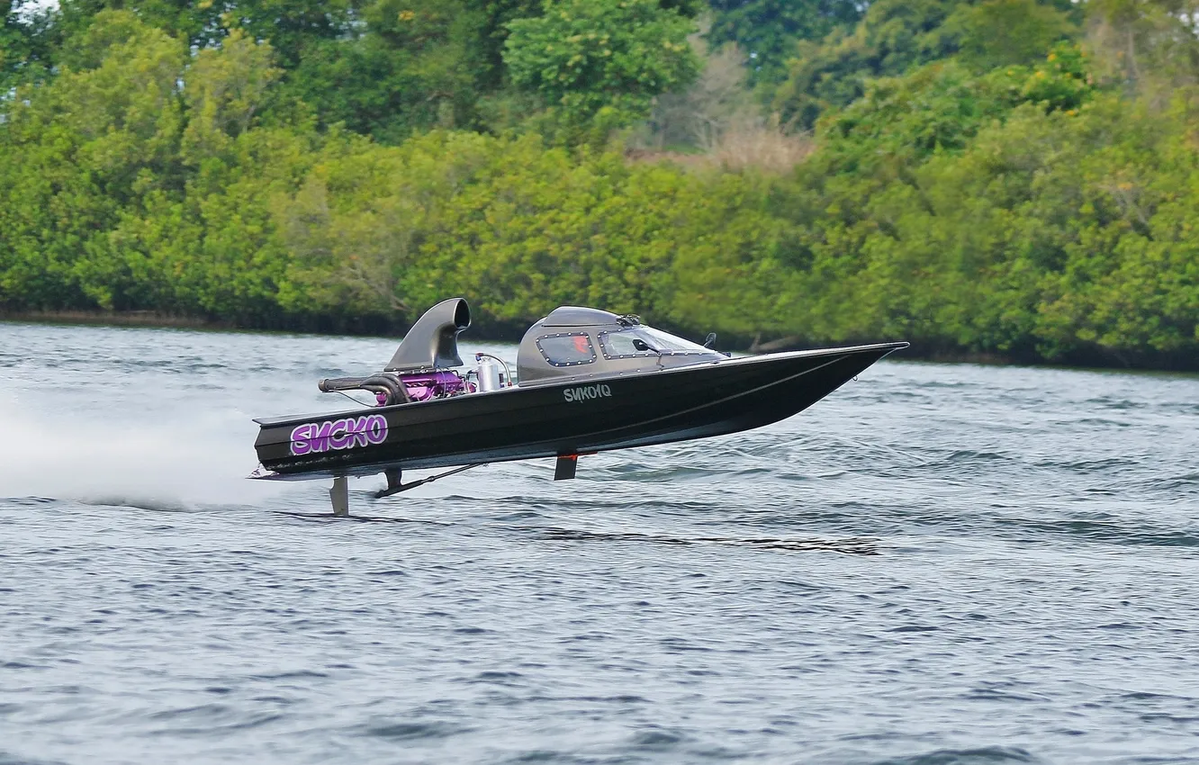 Photo wallpaper race, boat, speed