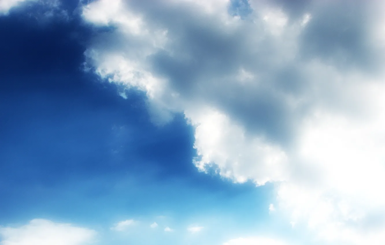 Photo wallpaper the sky, clouds, rays