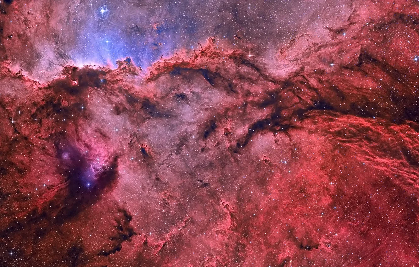 Photo wallpaper stars, gas, emission nebula, NGC 6188