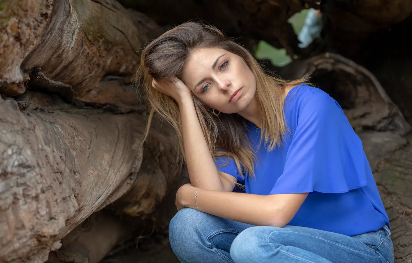 Photo wallpaper look, pose, hair, Sharon