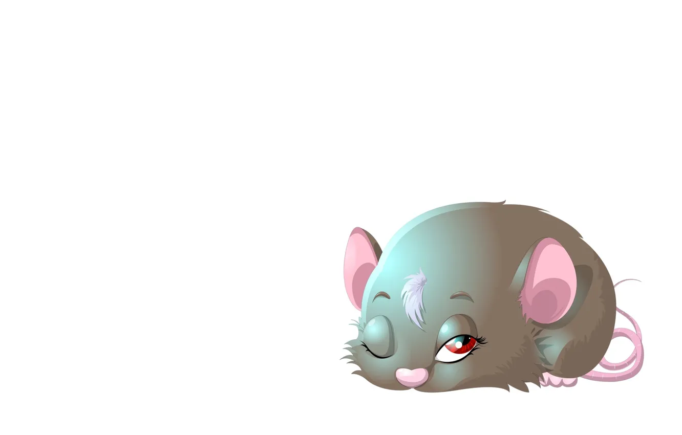 Photo wallpaper mood, mouse, art, children's