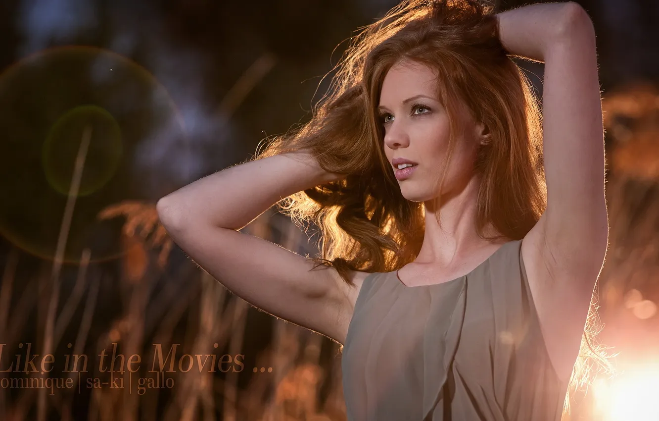 Photo wallpaper girl, light, background