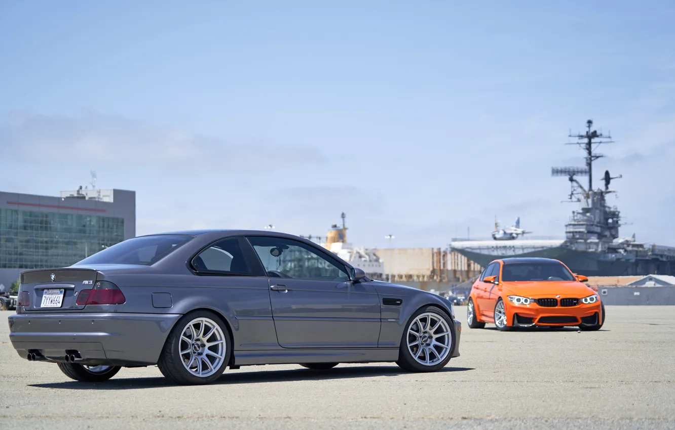 Photo wallpaper bmw, e46, f80