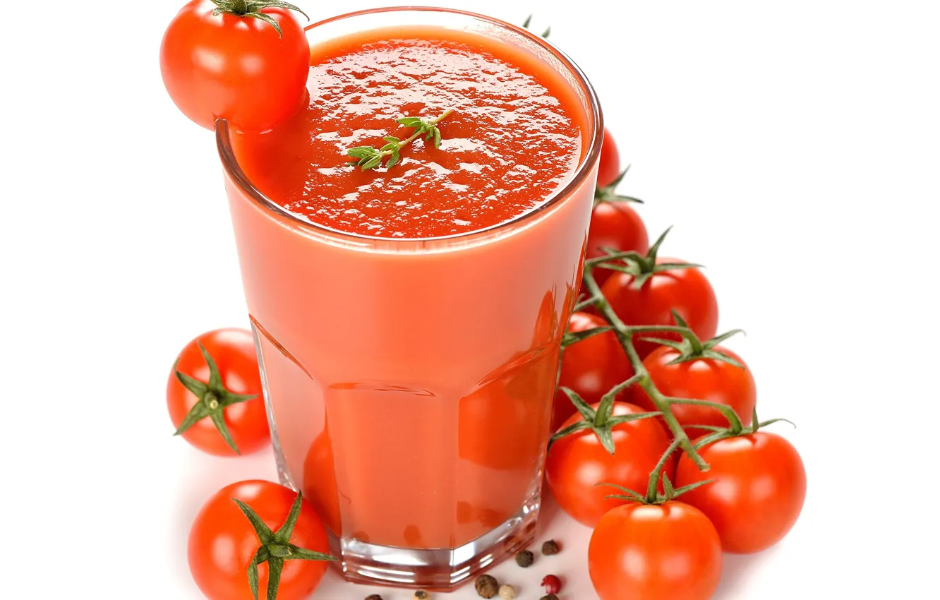 Photo wallpaper juice, juice, tomatoes, spices, tomatoes