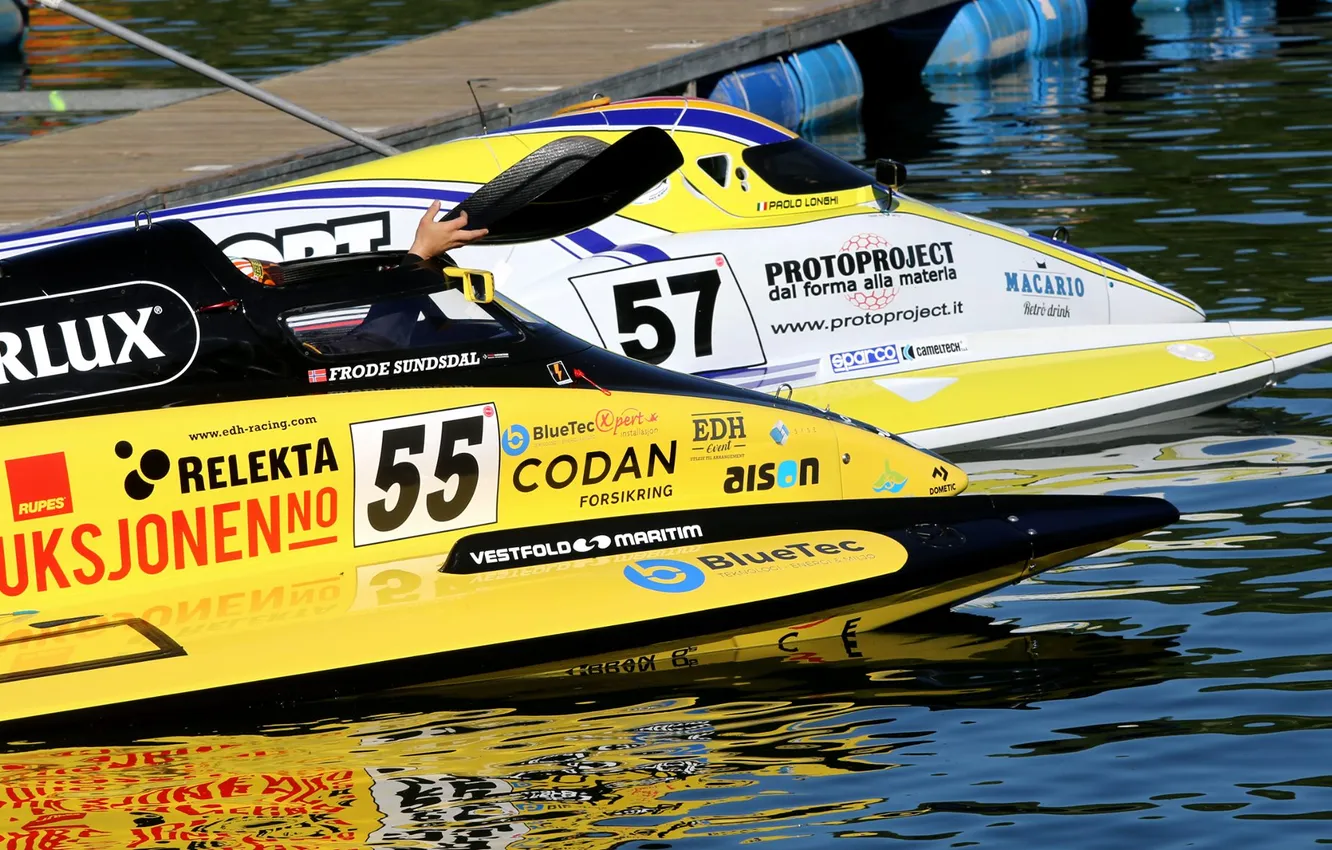 Photo wallpaper race, boat, speed