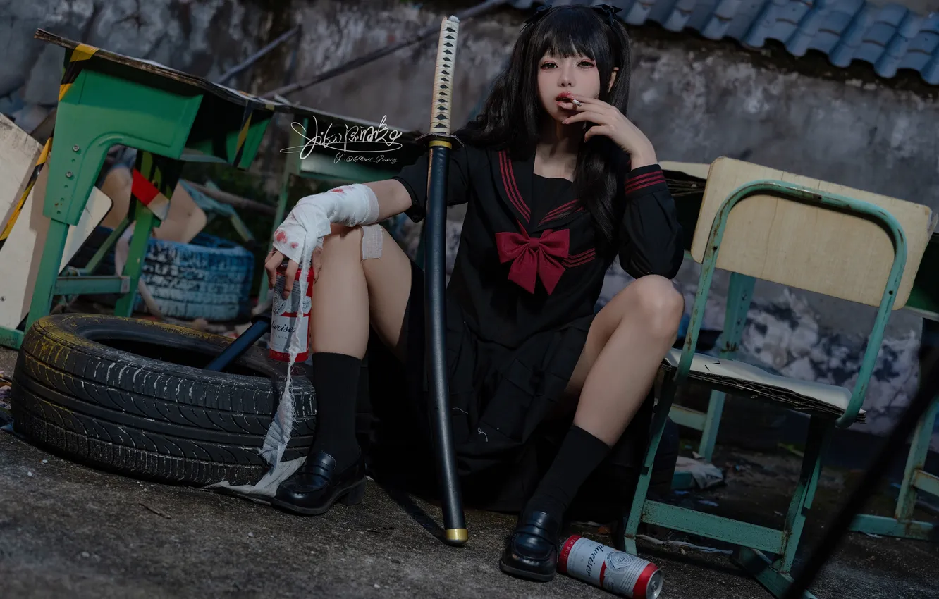 Photo wallpaper Asian, model, women, cosplay, Nian Tuanzitu