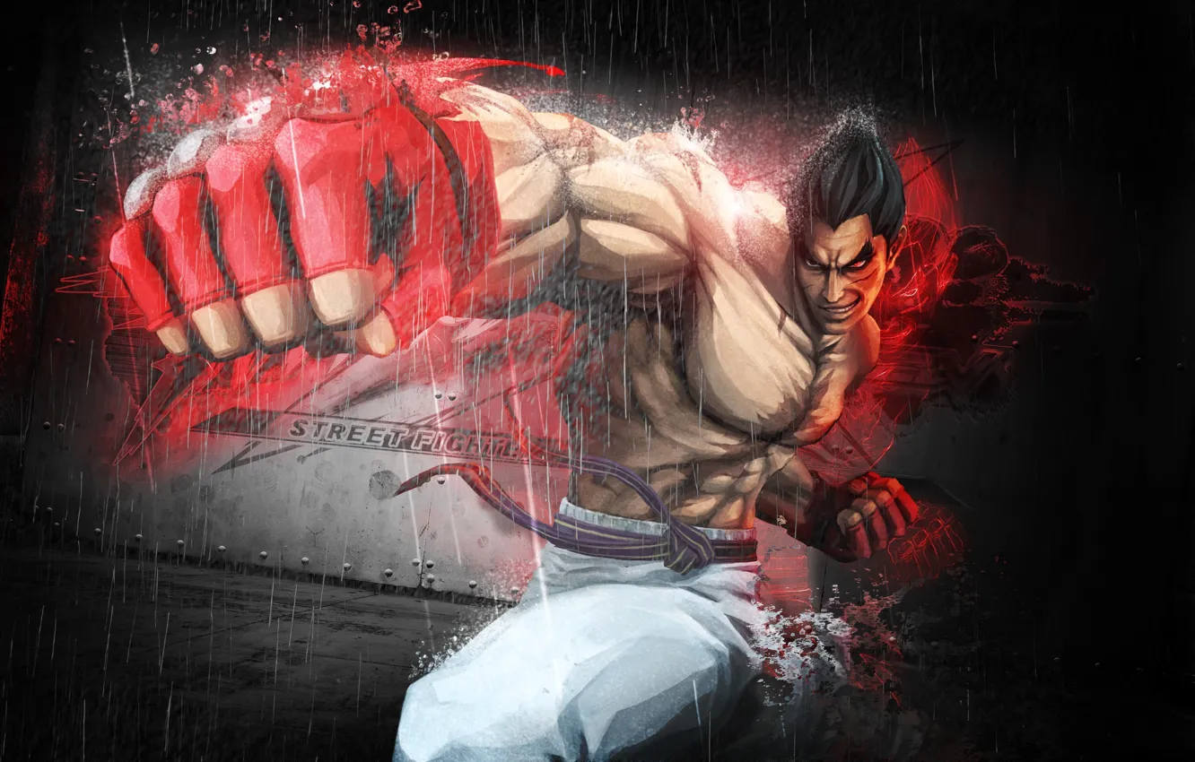 Photo wallpaper fist, Kazuya Mishima, Street Fighter x Tekken