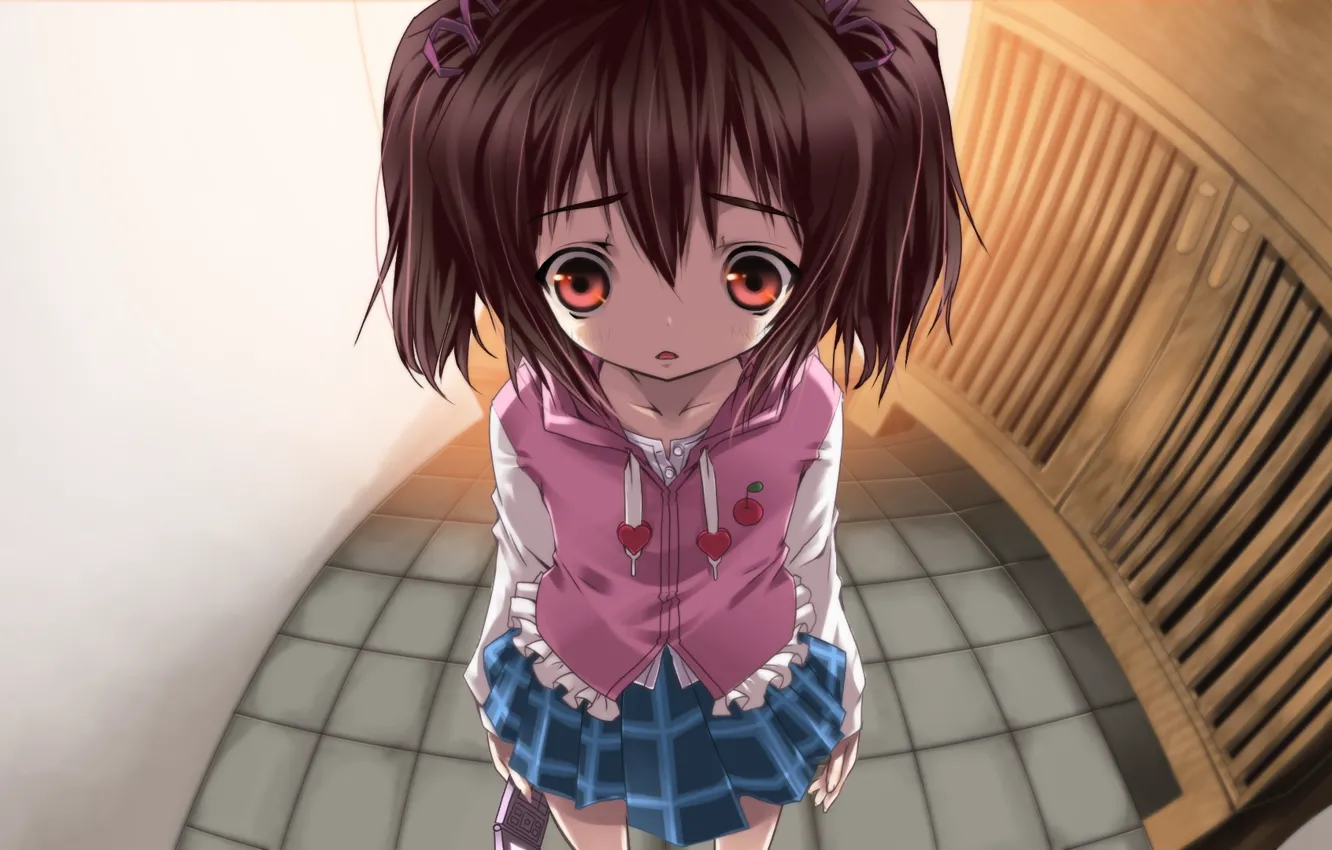 Photo wallpaper anime, art, girl, phone